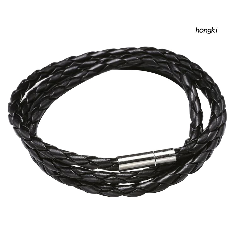 Vòng Tay Da Nhiều Sợi Phong Cách Vintage Cho Nam Và Nữ