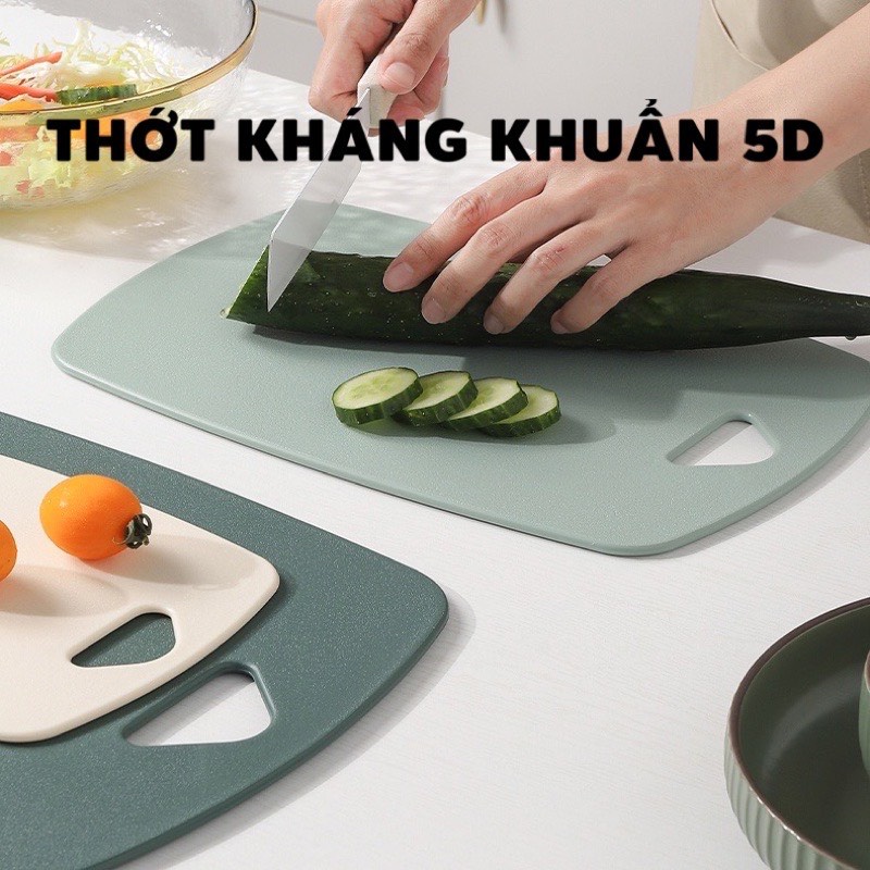 Thớt Nhựa Kháng Khuẩn Nhiều màu, COMBO 3 THỚT An Toàn Cho Sức Khỏe Bền Đẹp