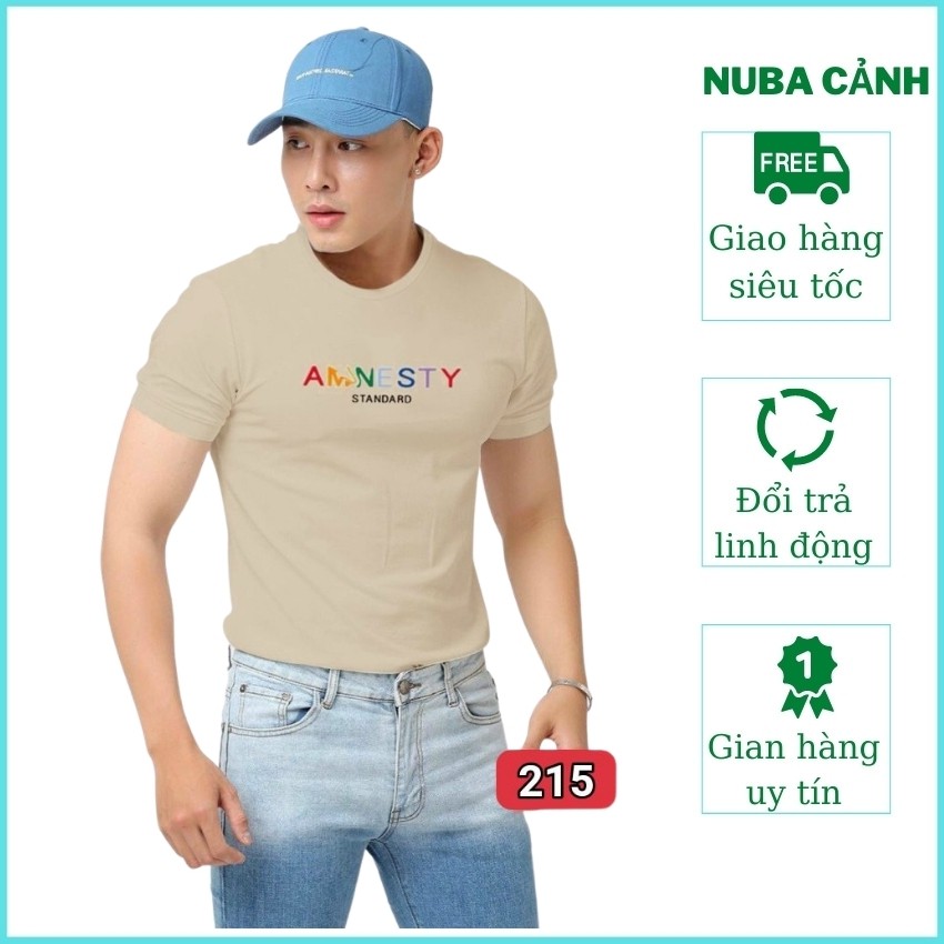 Áo thun trơn cặp đôi nam nữ,chất vải cotton,thấm hút mồ hôi,TAKA 215