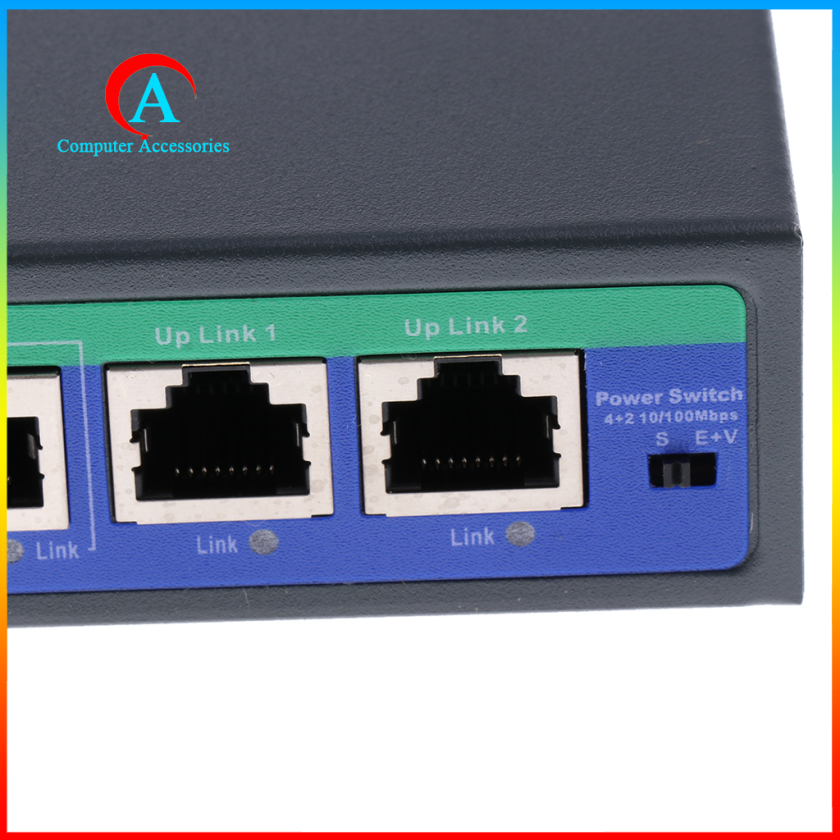 Bộ Chuyển Đổi Ethernet 6 Cổng 10 / 100mbps 4 Đầu