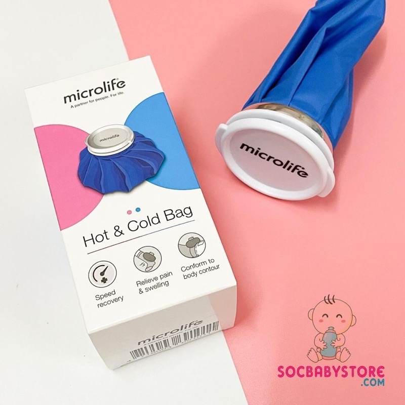 Túi chườm đa năng Microlife có thể chườm ấm trước khi hút sữa