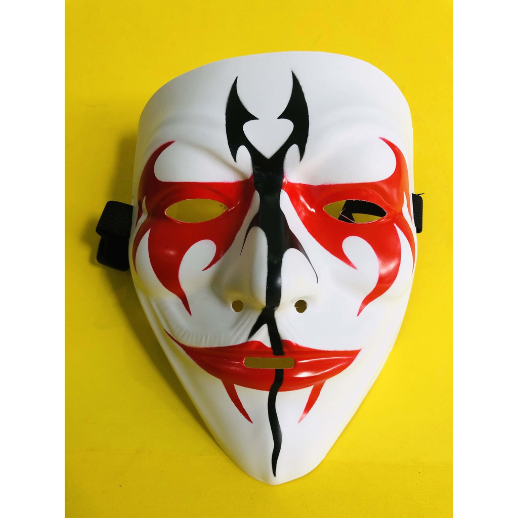 Mặt nạ hacker hóa trang anonymous -Mặt nạ mũi tên sát thủ hàng đẹp - Mặt nạ halloween-