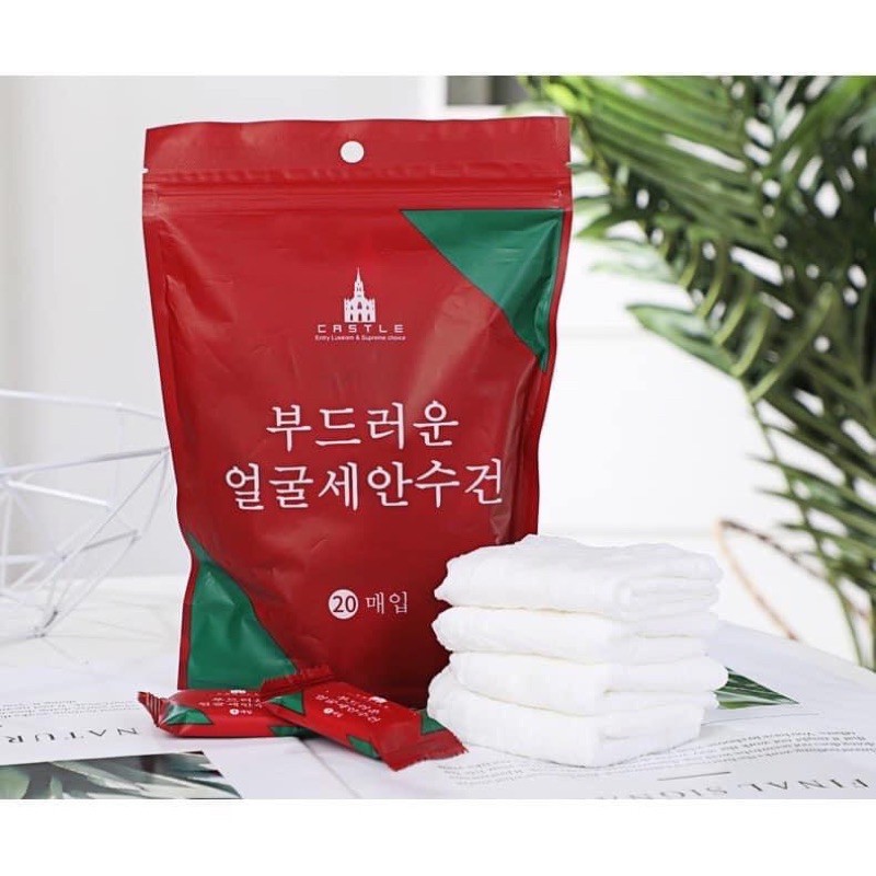 Khăn nén rửa mặt viên kẹo . Bông nở hình viên kẹo gói 20 viên -shopdatmoi