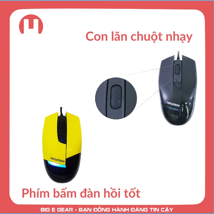 Chuột chơi game có dây cáp USB Newmen G10 chính hãng - Điện Tử Big E