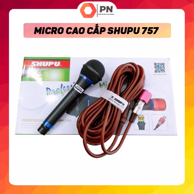 Micro Shupu 757 Có Dây Karaoke - Hàng CHÍNH HÃNG