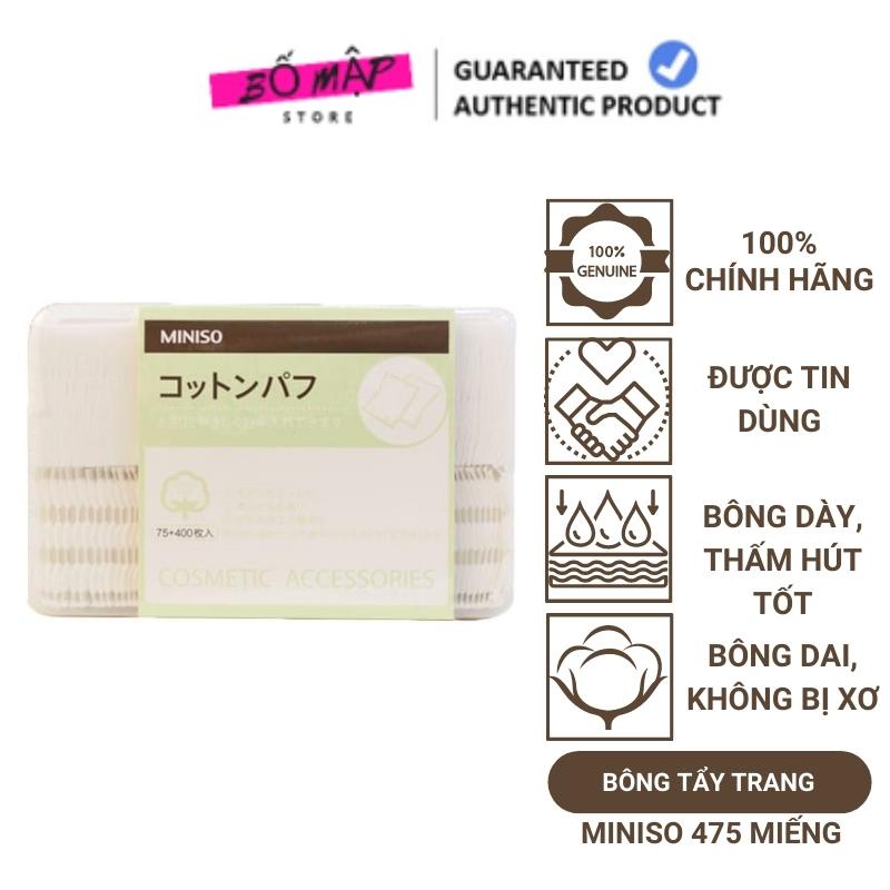 [SALE] [CAM KẾT 100% CHÍNH HÃNG] Bông tẩy trang MINISO 475 miếng Nhật Bản