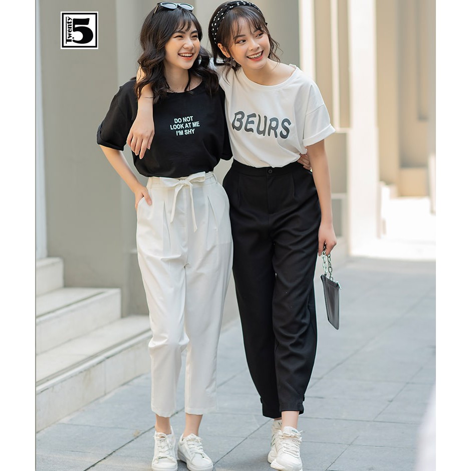 Quần baggy nữ thắt nơ Twentyfive M615