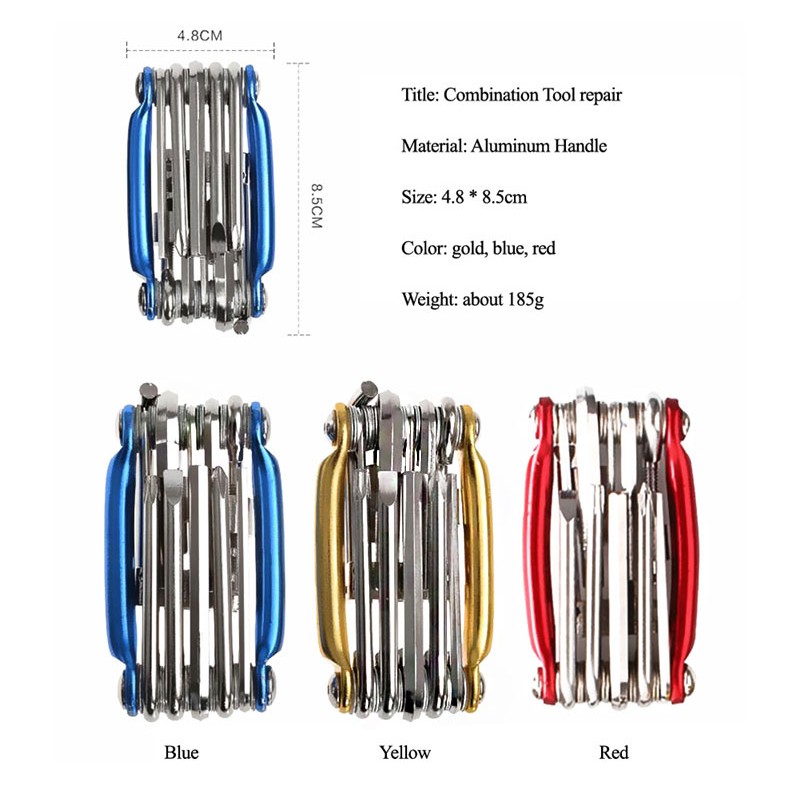 Set dụng cụ sửa xe đạp WEST BIKING 10 trong 1 tiện dụng tùy chọn màu sắc