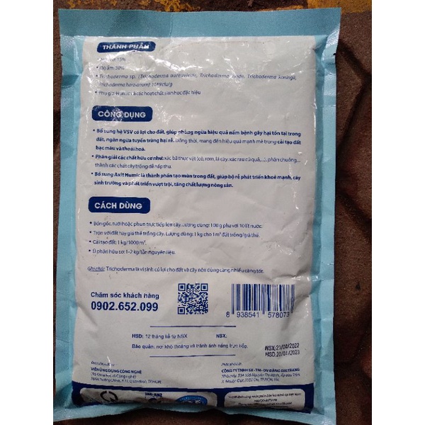 1KG NẤM ĐỐI KHÁNG TRICHODERMA PLUS SFARM ĐẶNG GIA TRANG.