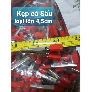 Kẹp Cá Sấu , 1 cặp( kẹp đen+kẹp đỏ)