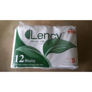 Giấy vệ sinh Lency 12 cuộn 2 lớp