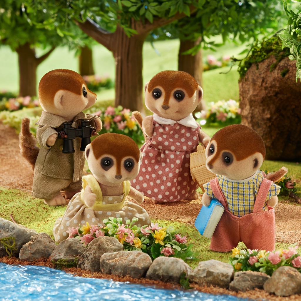 Đồ Chơi Sylvanian Families Gia Đình Chồn Meerkat Family