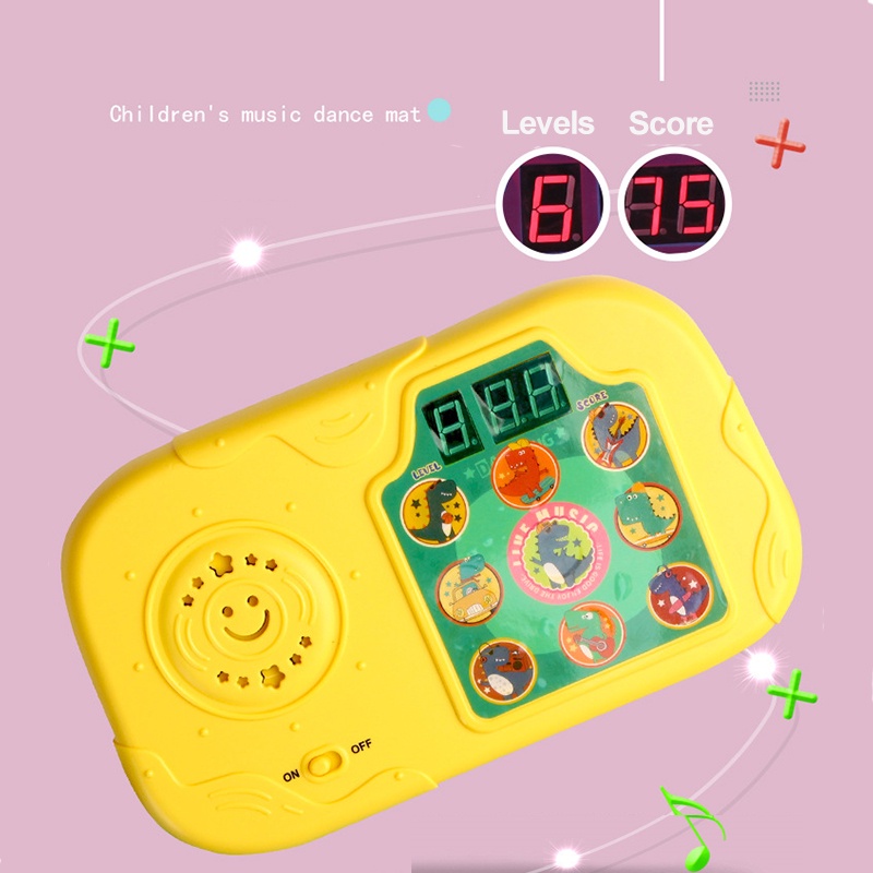 Coolplay Thảm Nhảy Điện Tử 90x90cm Với 3 Chế Độ Chiếu Sáng Và Nhạc Cho Bé