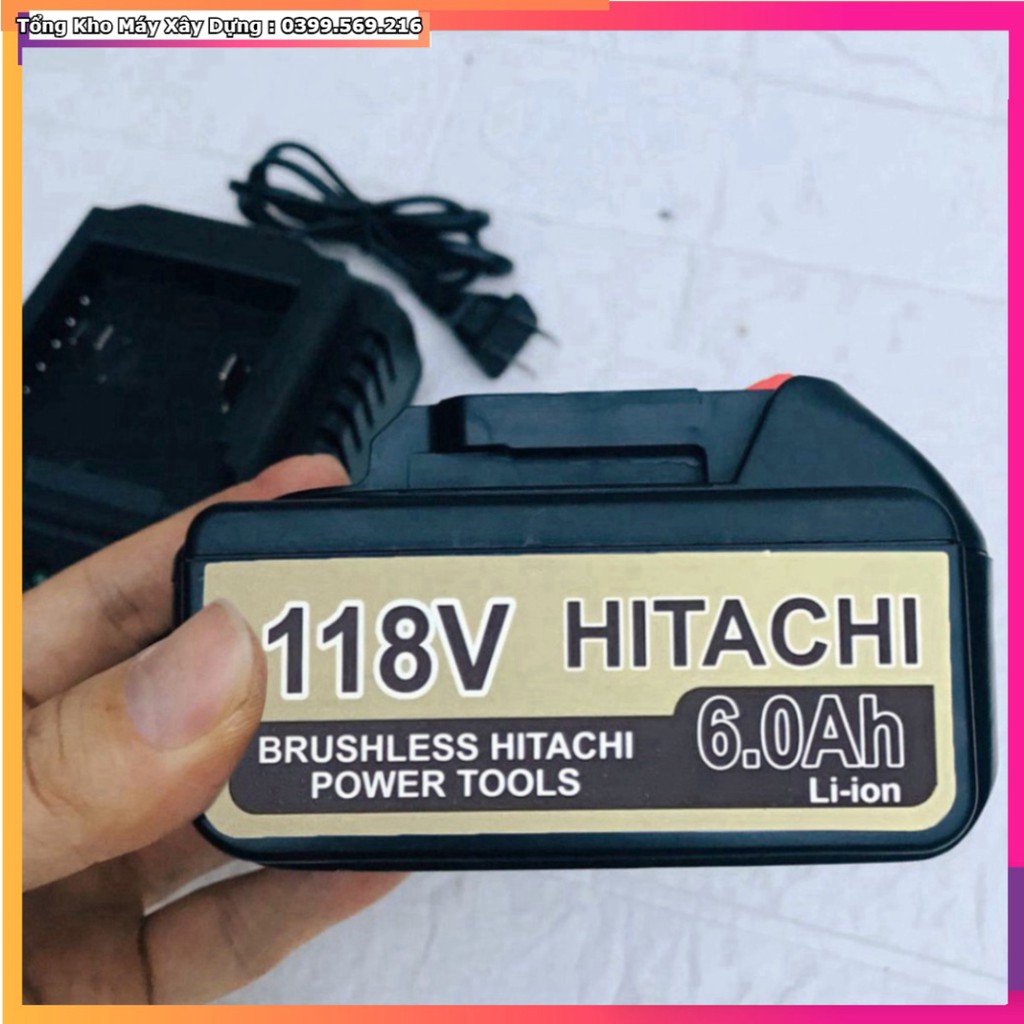 HOT ƯU ĐÃI BẢO HÀNH 12 THÁNG Máy Khoan Đục Bê Tông HITACHI 118V 3 Chức Năng, 2 PIN, Không Chổi Than  HỖ TRỢ B