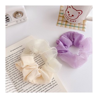 🌈 Cột tóc vải scrunchie nhiều màu sắc phong cách Hàn Quốc 🍧