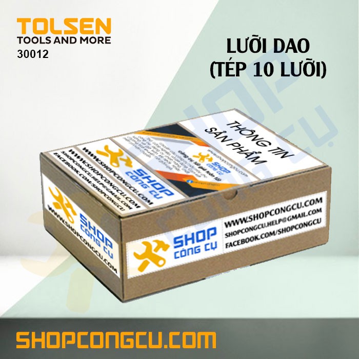 Lưỡi dao 9x80x0.4 MM (10 lưỡi) Tolsen 30012