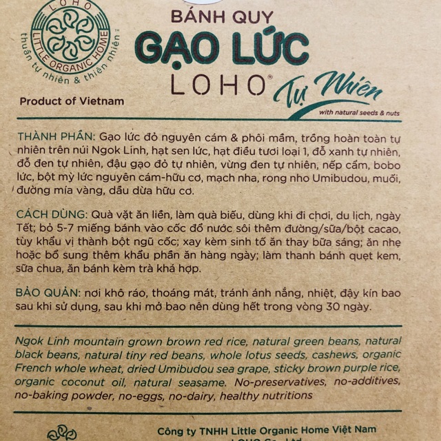 BÁNH QUY GẠO LỨT LOHO
