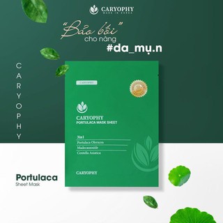 Mặt Nạ Giấy Dưỡng Da Ngừa Mụn Caryophy Portulaca Mask Sheet 22gr