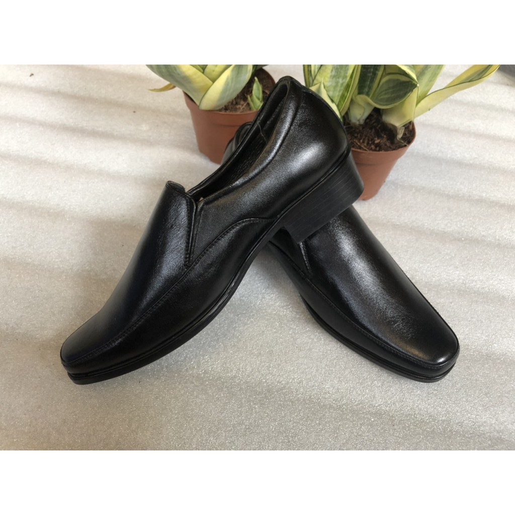 Giày tây nam công sở màu đen sáng bóng lịch lãm size 38 đến 44- da bò 100%