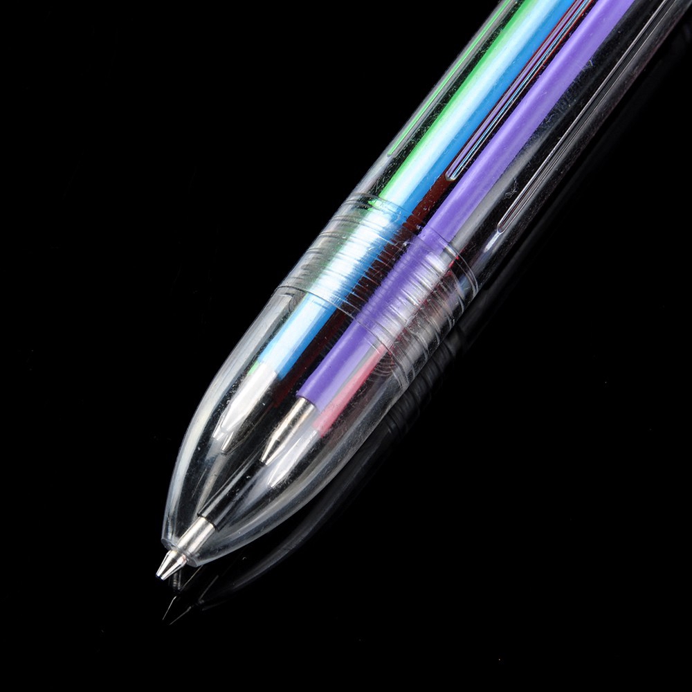 Bút Bi Nhiều Màu Thiết Kế 6 Trong 1 Tiện Lợi