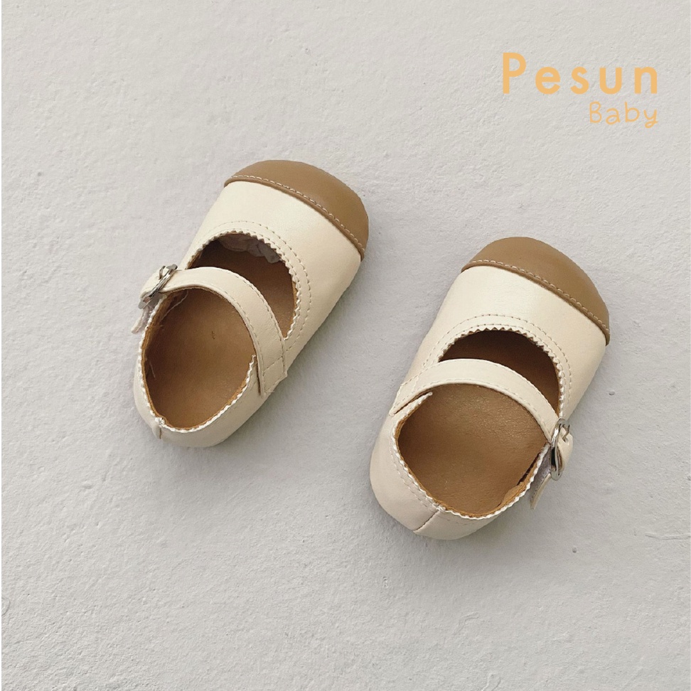 Giày Da PU Tập Đi Chống Truợt Cho Bé Gái