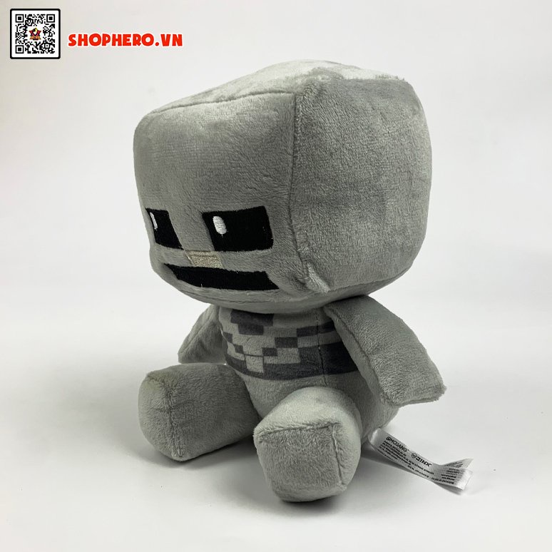 Gấu bông minecraft skeleton chibi