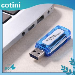 [Trong kho] ♠♠Đầu đọc thẻ nhớ 4 trong 1 USB 2.0 Bộ đọc thẻ tất cả trong một cho Micro SD TF M2