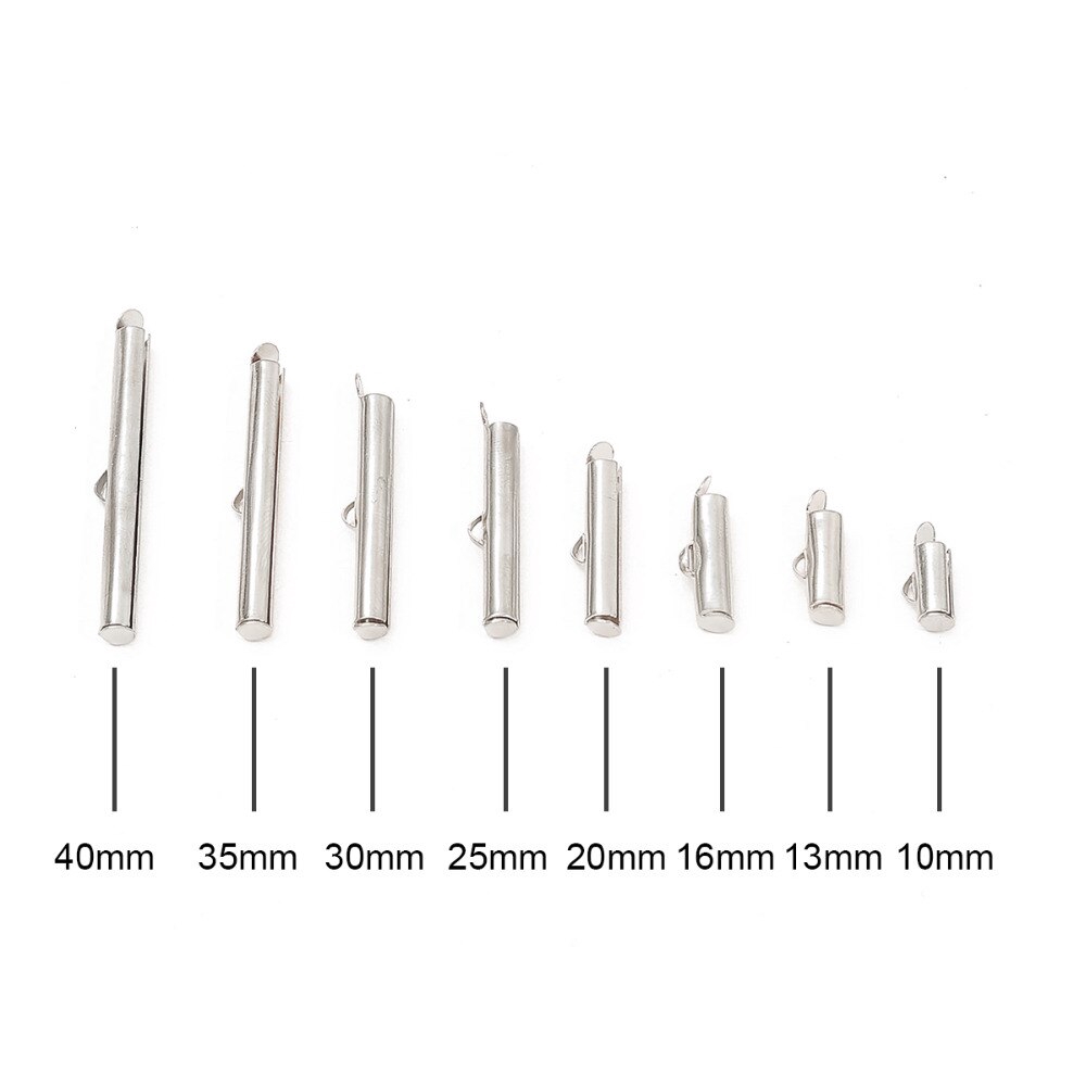 Móc cài chất liệu hợp kim trơn màu 10/ 13/ 16/ 20/ 25/ 30/ 35/ 40mm dành cho tự làm trang sức tiện lợi