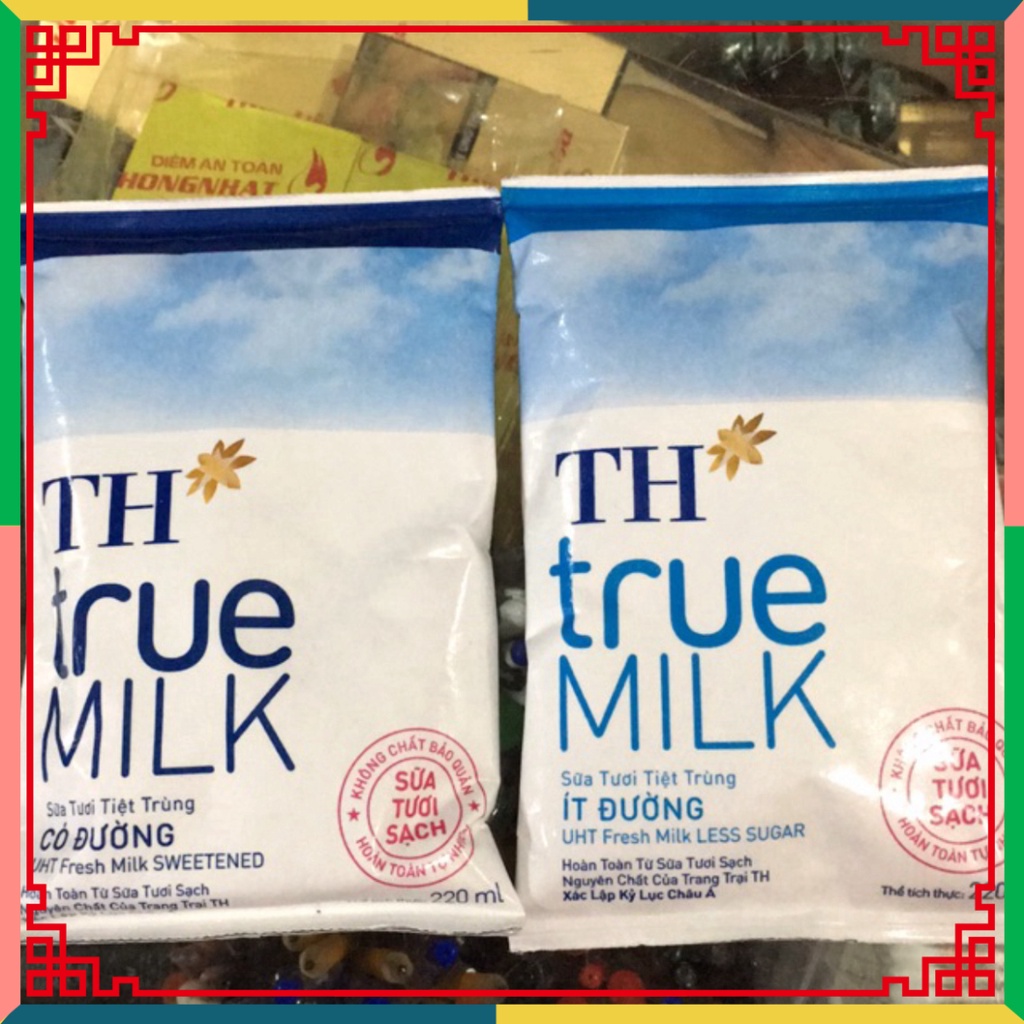 Sữa Tươi TH True Milk Túi 220ml ( Đại lý Ngọc Toản)