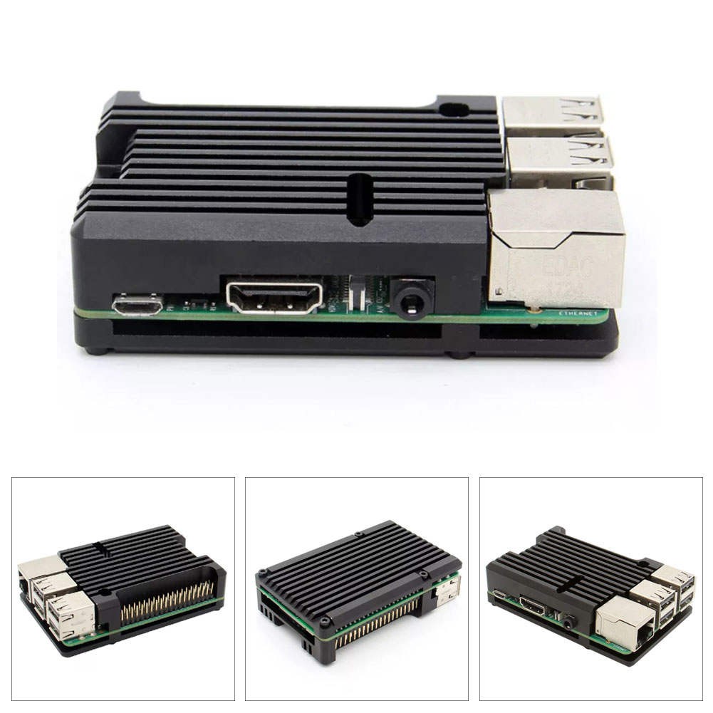 Hộp Tản Nhiệt Hợp Kim Nhôm Cho Raspberry Pi 3rd Model B 2b / 3b +