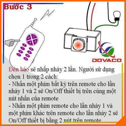 Hạt công tắc điều khiển từ xa IR+RF kết hợp RI02