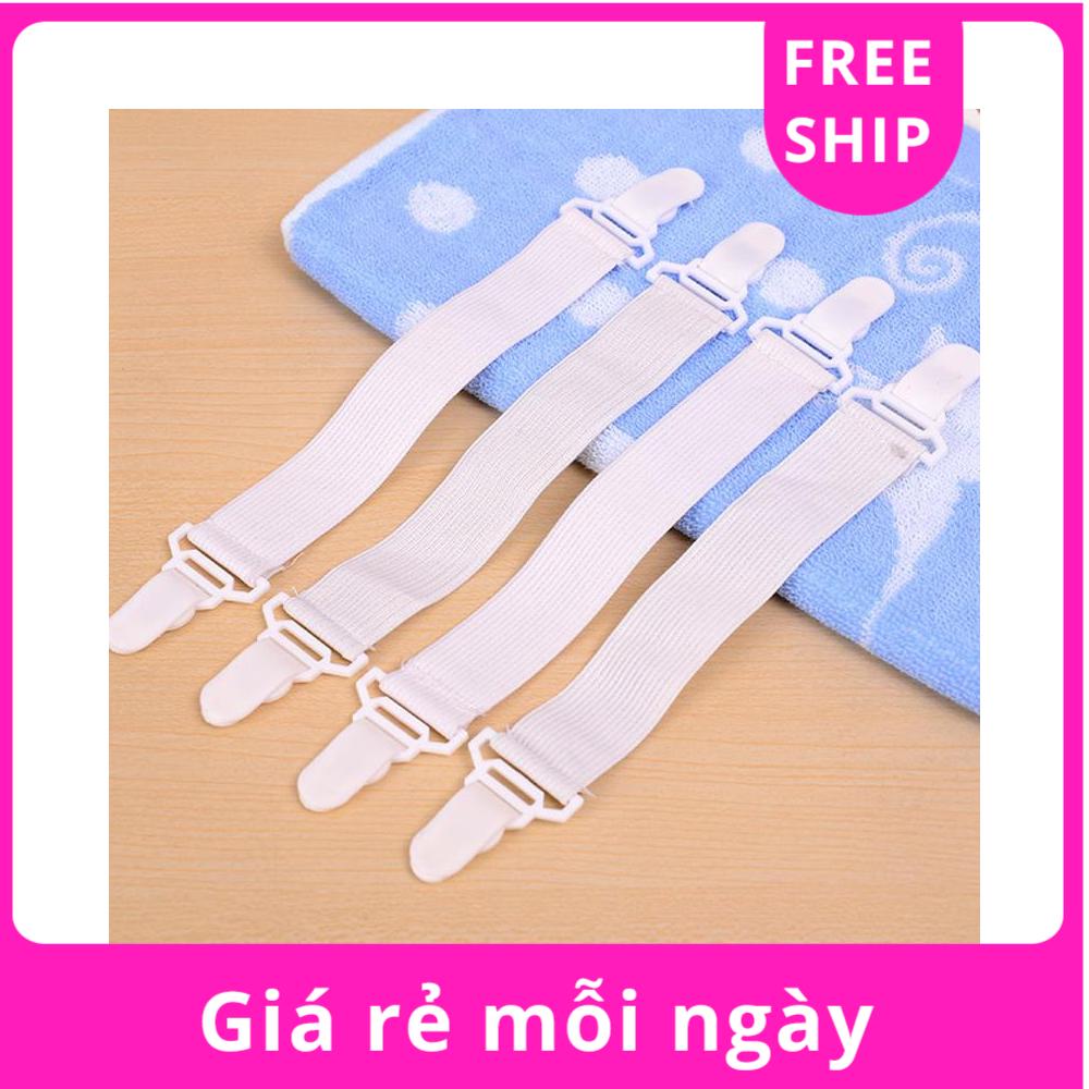 Bộ 4 miếng kẹp chặn drap giường