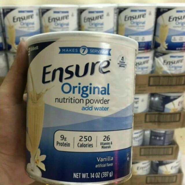 SỮA BỘT ENSURE ORIGINAL NUTRITION POWDER ADD WATER