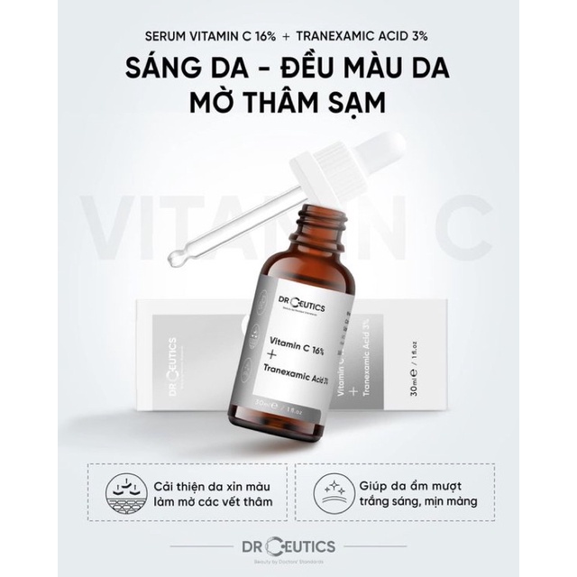 Serum hỗ trợ sáng da và ngăn ngừa lão hoá DrCeutics Vitamin C