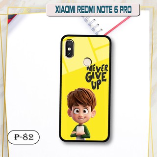 Ốp lưng kính 3D Xiaomi Redmi Note 6 Pro-cute