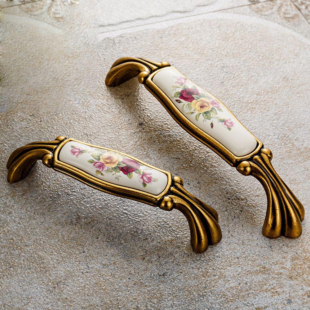 Tay Nắm Ngăn Kéo Tủ Chất Liệu Gốm Phong Cách Vintage