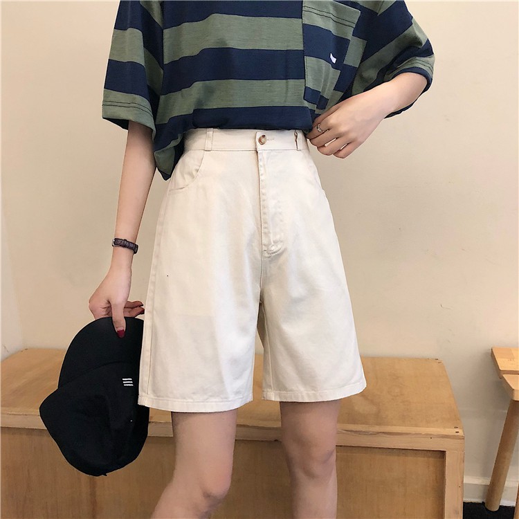 [SẴN] Quần short lửng Khaki Ulzzang Quảng Châu QLK5