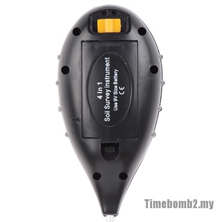[Time2] Máy đo độ ẩm đất PH 4 trong 1 Máy đo độ ẩm ánh sáng mặt trời cho bãi cỏ cây trong vườn