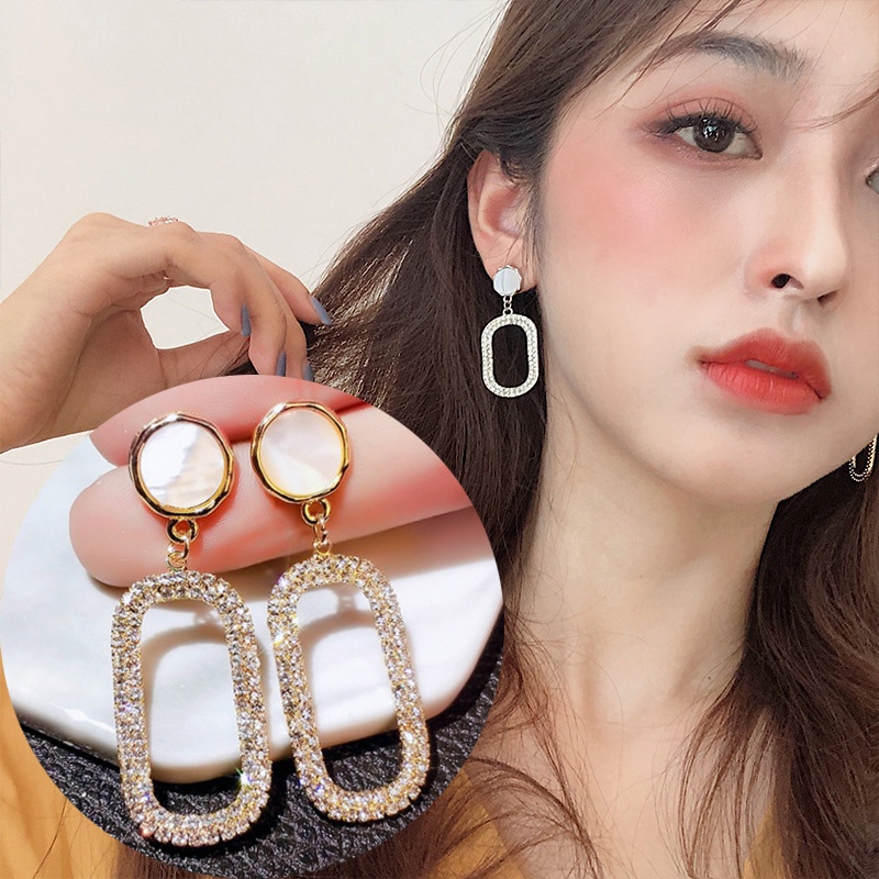 Khuyên Tai Bạc sterling 2022 Kiểu Dáng Mới Hàn Quốc Không Xỏ Lỗ