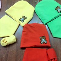 Set 3 nón yếm giày cho bé