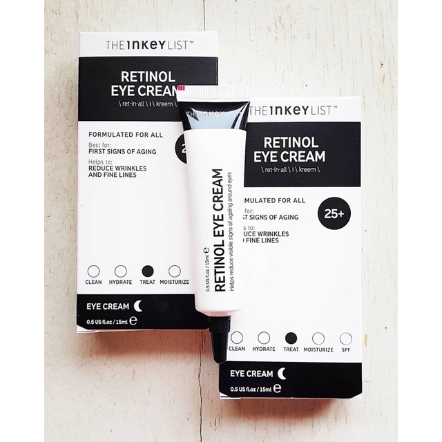 ( pass ) [ HÀNG CHÍNH HÃNG ] Kem mắt chống lão hoá The INKEY List Retinol Eye Cream 15ml