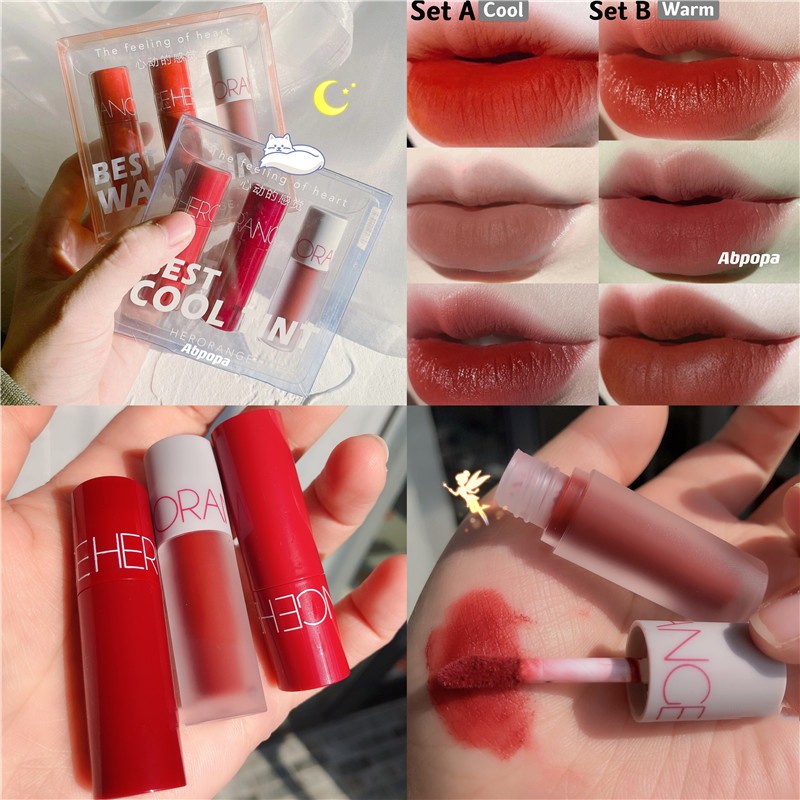 [MINI SIZE][PHIÊN BẢN GIỚI HẠN] Set son Kem Lì HERORANGE dupe romand Hỗ Trợ Dưỡng Ẩm Mềm Mịn Lâu Trôi Son Hot 2021 | BigBuy360 - bigbuy360.vn