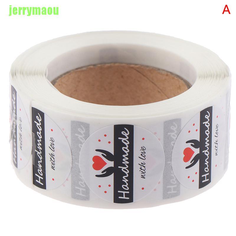 Cuộn 500 Nhãn Dán Màu Trắng 1inch In Chữ thank you Độc Đáo Trang Trí Phong Bì Đám Cưới