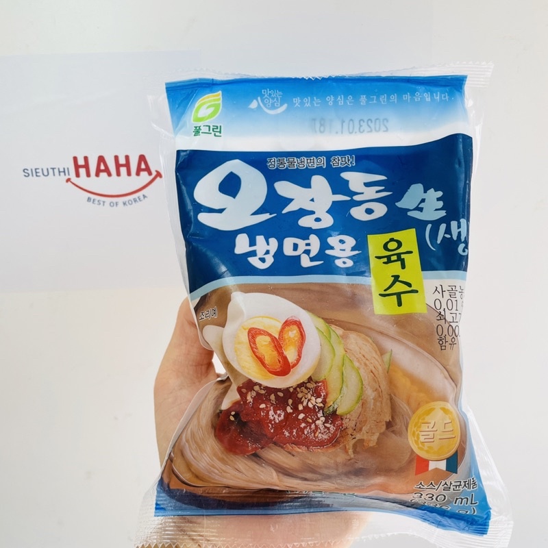 [LẠNH] Nước mì lạnh Hàn Quốc TƯƠI NGON bán chạy #1 몽고 냉면육수 330ml