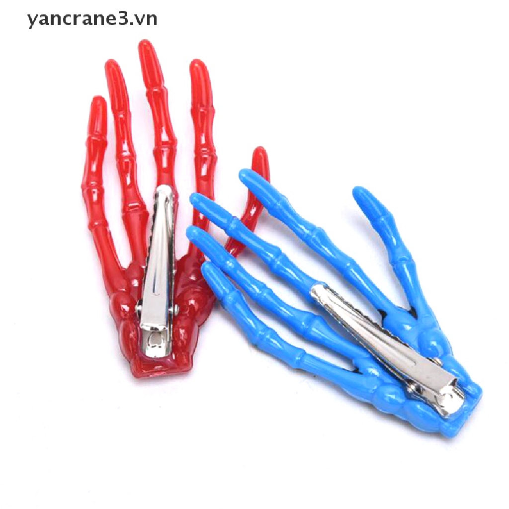 1 Kẹp Tóc Hình Xương Bàn Tay Hóa Trang Halloween