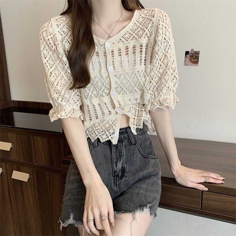 Áo Sơ Mi Ngắn Tay Thiết Kế Mới Thời Trang Mùa Hè Theo Phong Cách Phương Tây Cho Nữ