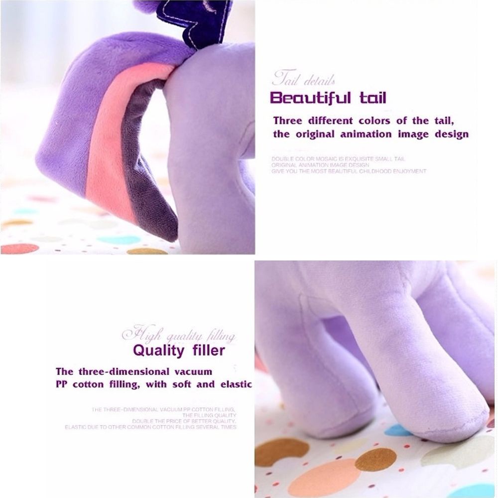 Đồ chơi thú nhồi bông hình ngựa pony 25cm dễ thương chất lượng cao