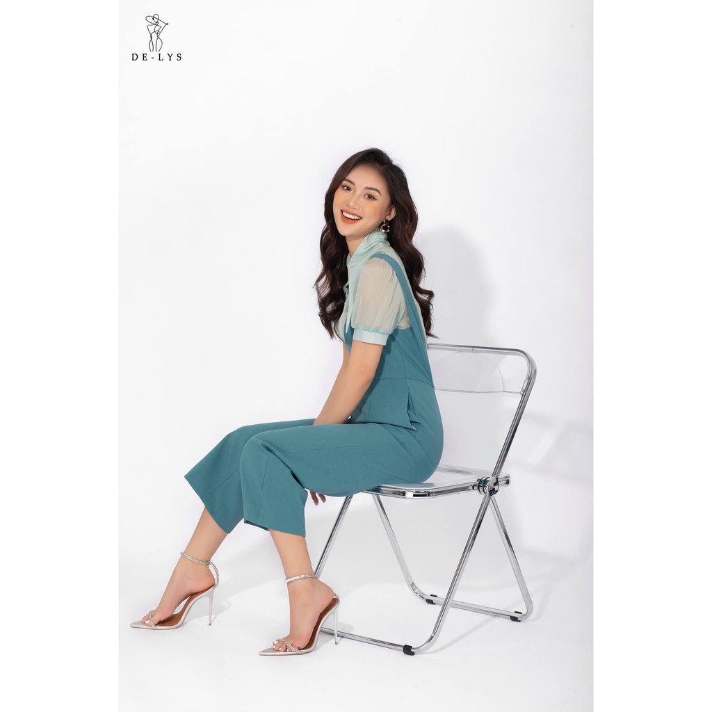 Jumpsuit nữ dài 2 dây Delys jum nữ dài ống rộng hàng thiết kế cao cấp