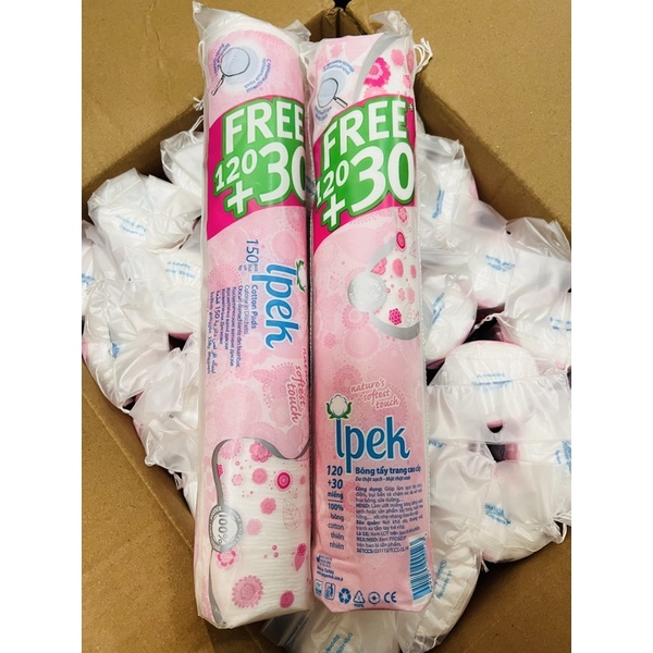BÔNG TẨY TRANG IPEK 150 MIẾNG