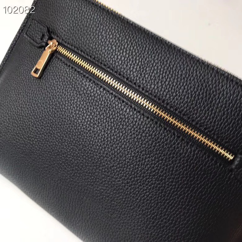 Ví Clutch Coach da thật màu đen